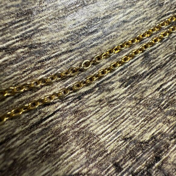 Gold Tone Initial “D” Necklace - Picture 6 of 7